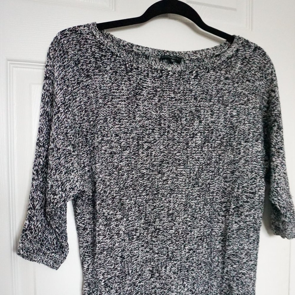 Dynamite navy and white knit sweater dress